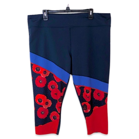 JoyLab Pants & Jumpsuits Joylab High Waisted Color Block Capri Workout Leggings Plus Size 2x